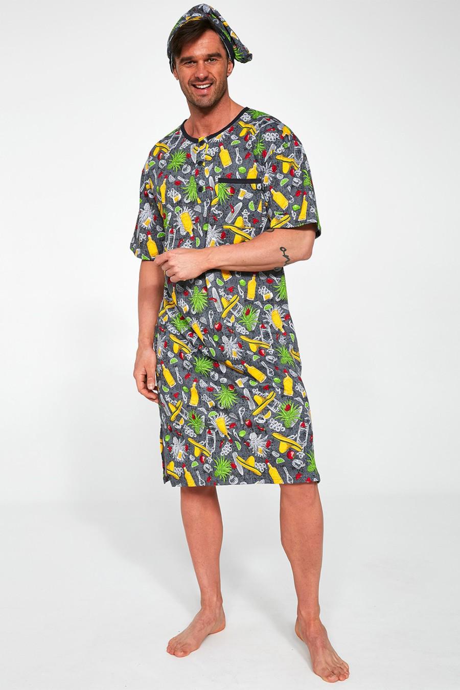Комплект из рубашки и шапочки для сна Cornette 54/2XL 05 принт (70229) Комплект из рубашки и шапочки для сна Cornette 54/2XL 05 принт (70229)