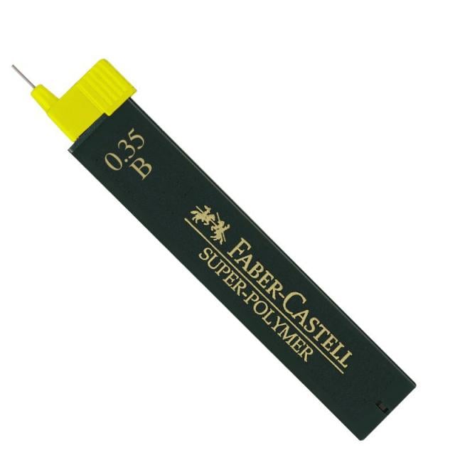 Грифели для механического карандаша Faber-Castell SUPER-POLYMER 0,3 мм B (120301)