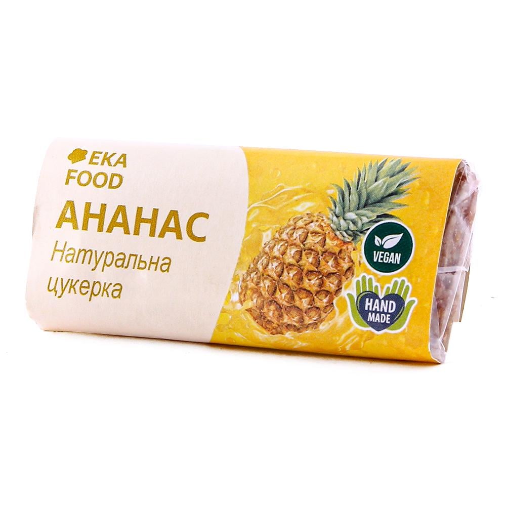 Цукерка натуральна EKA Food Ананас 20 г