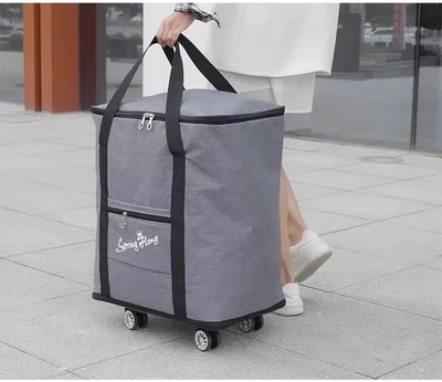 Дорожная сумка на колесах Серый 63x44x31 см (RO03052)