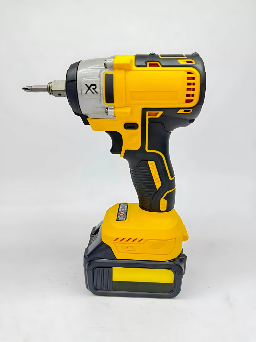 Гайковерт акумуляторний ударний з індикацією заряду 460 Н.М 36V кейс/2 АКБ Жовтий (5611376632) - фото 3