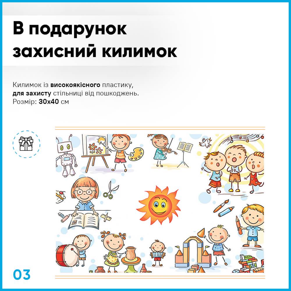 Дитяча шкільна парта з стільцем Evo-kids BD-22 BL Блакитний - фото 3