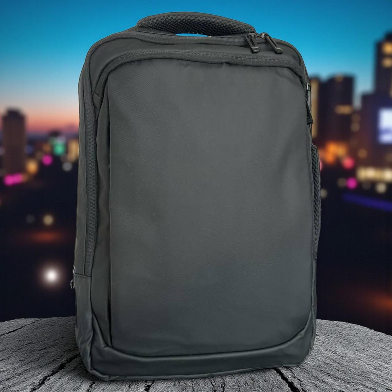 Рюкзак городской качественный вместительный на каждый день Черный - фото 3