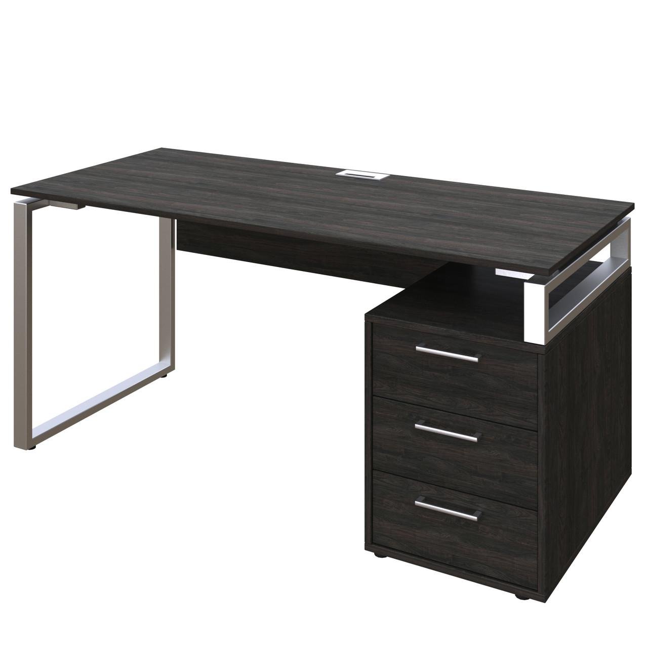 Офісний письмовий стіл Loft Details L200 200x200x75 см Венге магія (131214)