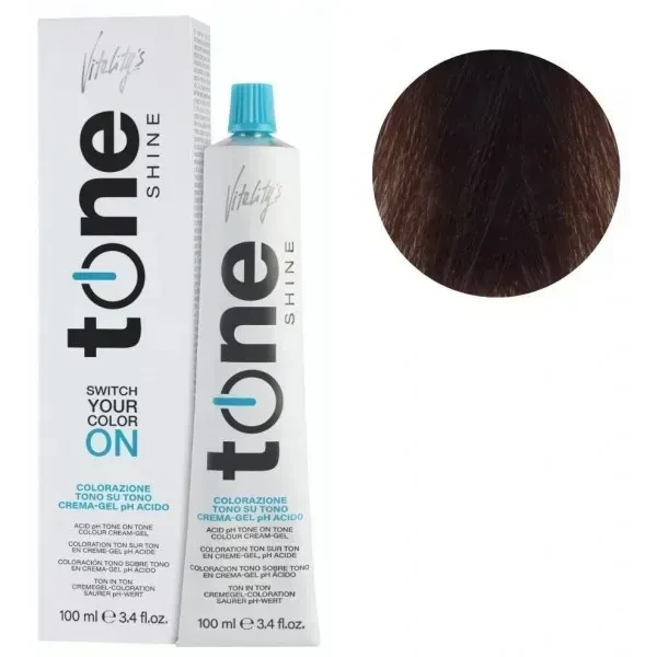 Гель-краска для волос тонирующая безаммиачная Tone Shine Vitality's 6/3 Блонд темно-золотой 100 мл
