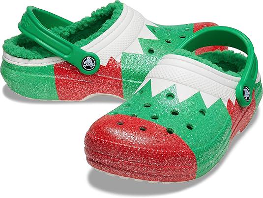 Сабо с блестками Crocs Classic Holiday Lined р. 37-38 Multi (20789857)