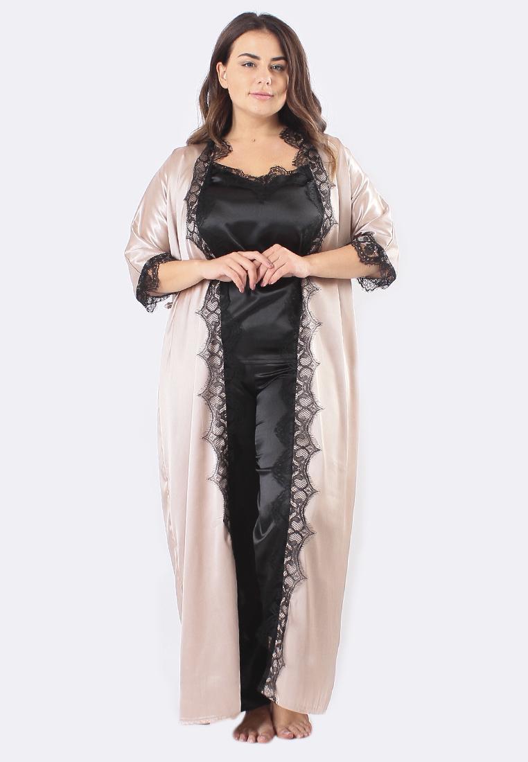 Домашний костюм Ghazel 17111-70/8 Афина р. 50 Натуральный/Черный (5655650)