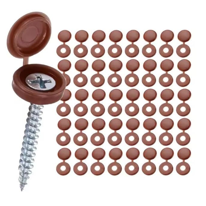 Колпачки под саморезы декоративные пластиковые Коричневый 20 шт. (30284962) - фото 4 Колпачки под саморезы декоративные пластиковые Коричневый 20 шт. (30284962) - фото 4