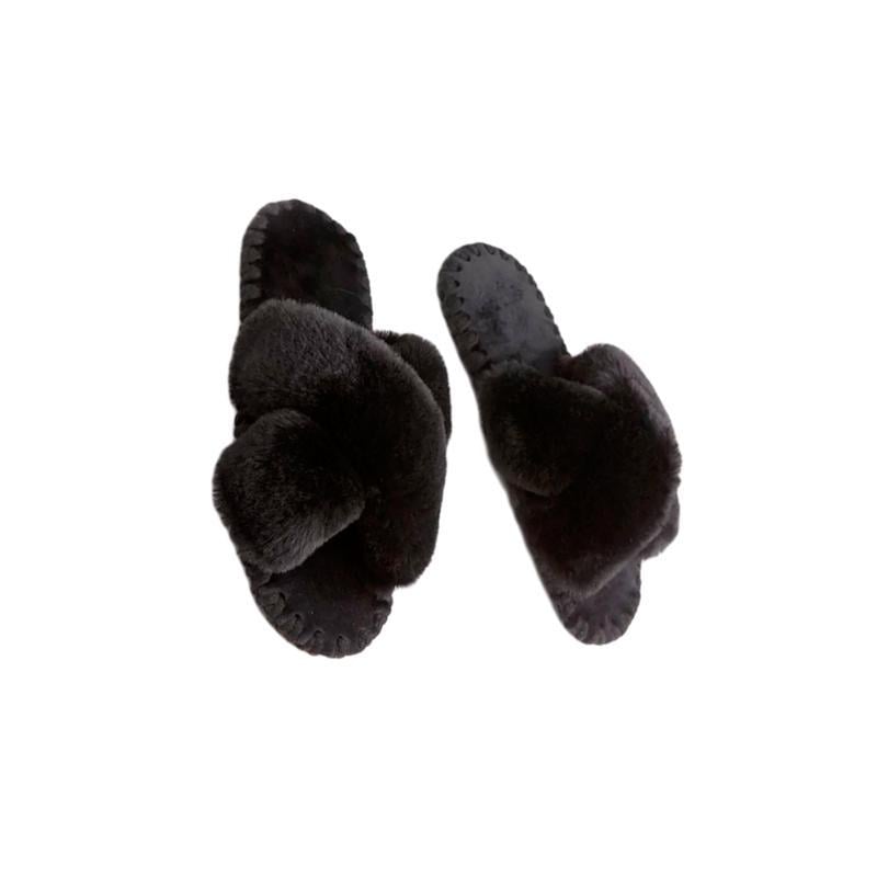 Тапки домашние женские Family Иксики р. 40/41 Черный (351760)
