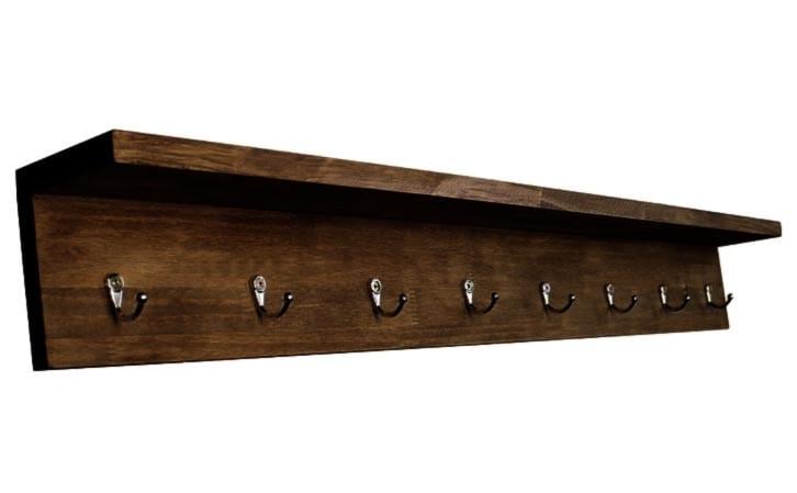 Вешалка для сумок из дерева Пиренея 8 Капучино (ВСУ-807009)