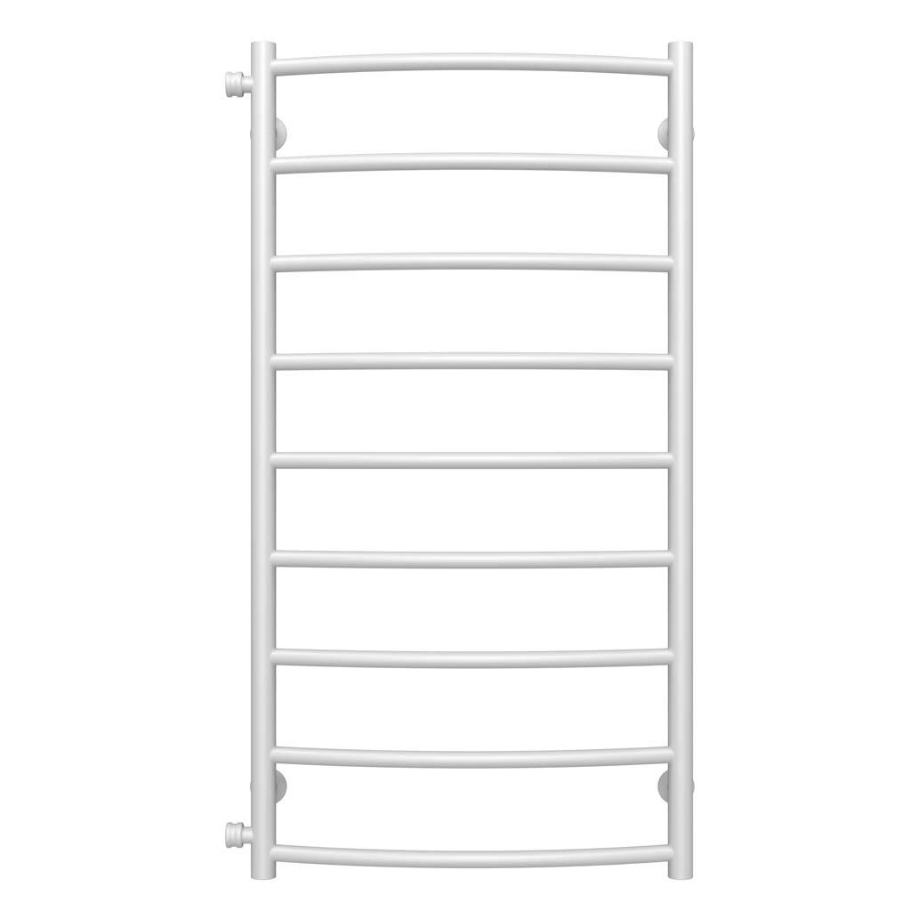 Полотенцесушитель водяной Deffi Классик П9 боковое левое подключение нержавеющая сталь 500х1000 мм Белый (C.DK.100.50.9.WB)