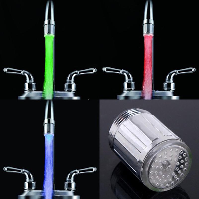 Насадка-аератор на кран Led Faucet Light з підсвіткою 3 кольори - фото 4