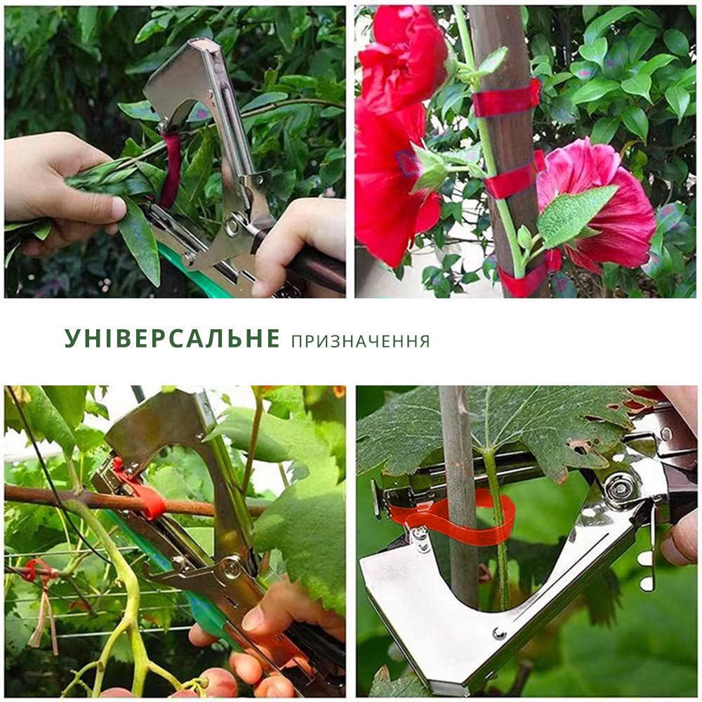 Степлер-тапенер cадовый Tapetool для подвязки растений инструмент-подвязыватель 10100 скоб с 4 лентами (14989860) - фото 2 Степлер-тапенер cадовый Tapetool для подвязки растений инструмент-подвязыватель 10100 скоб с 4 лентами (14989860) - фото 2