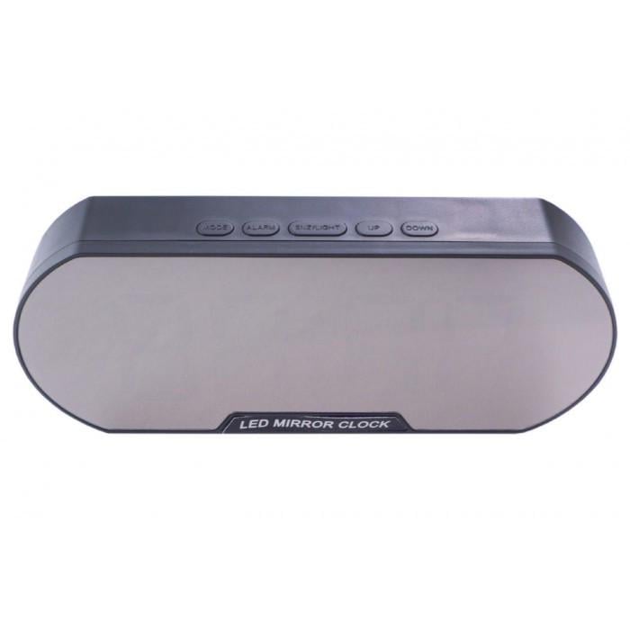 Годинник LED дзеркальний настільний з термометром Червоний (6099) - фото 3 Годинник LED дзеркальний настільний з термометром Червоний (6099) - фото 3