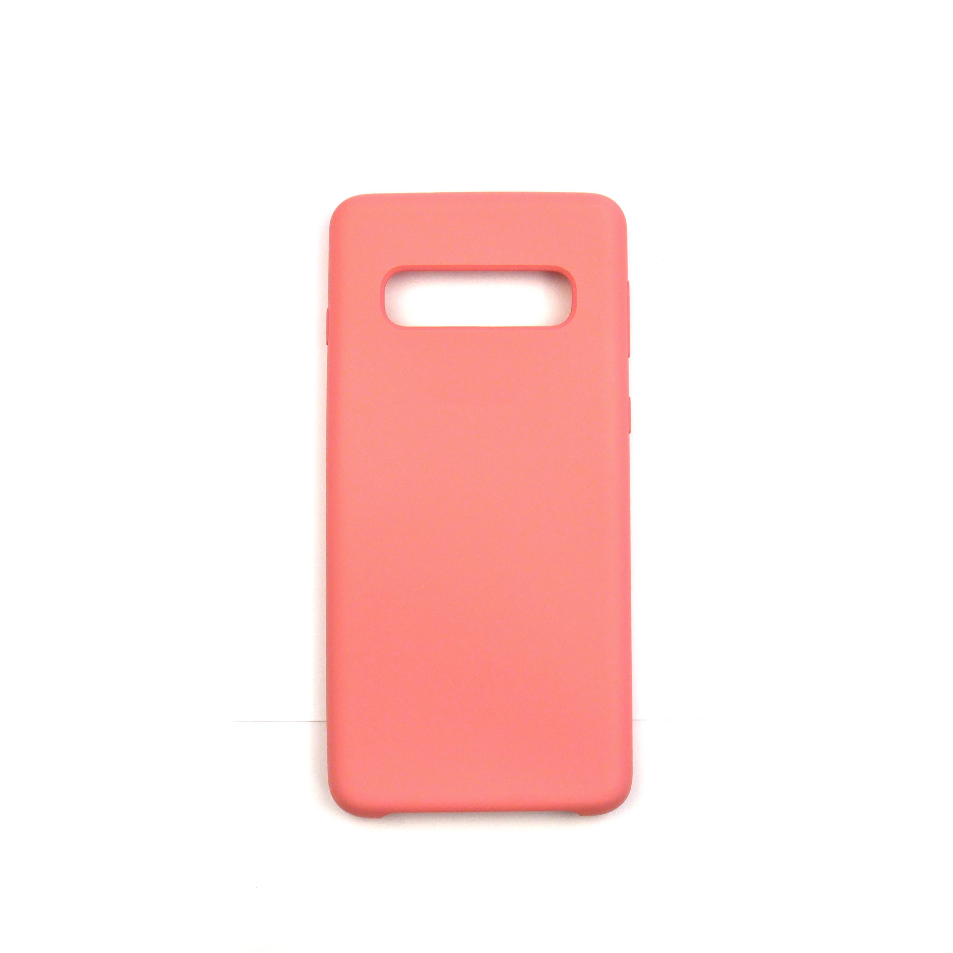 Чехол Jelly Silicone Case Samsung S10 Peach Pink (35)