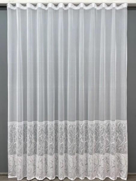 Тюль Greta жаккард Белый (1427т)