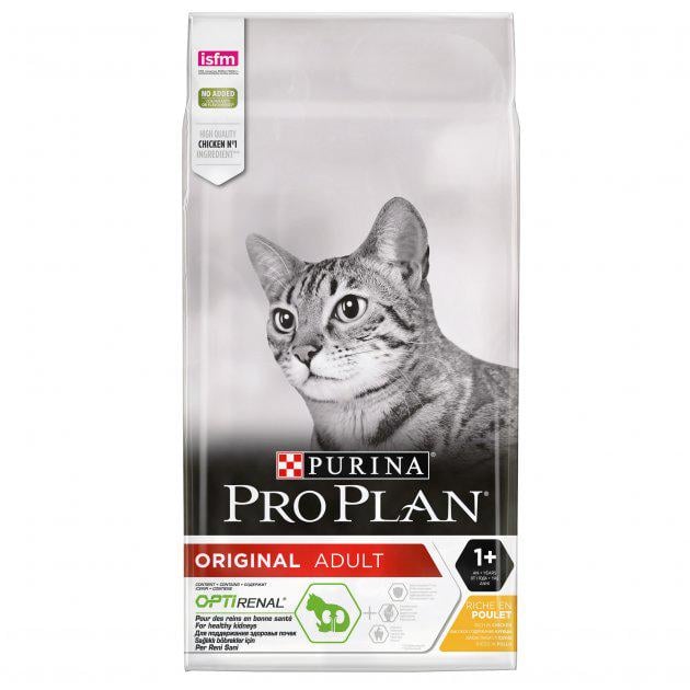 Корм сухой для котов Purina Pro Plan Original 1+ с курицей 10 кг (7613036508032)