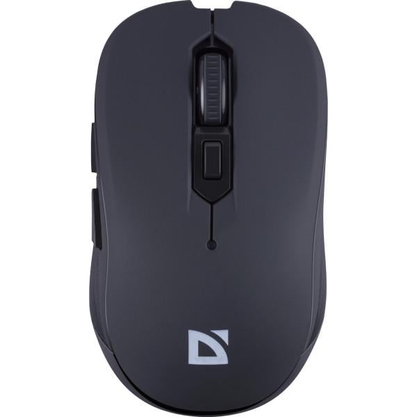 Мышь Defender Gassa MM-105 беспроводная игровая 1600 DPI 6 бесшумных кнопок USB ресивер 1xAA Black (52105)