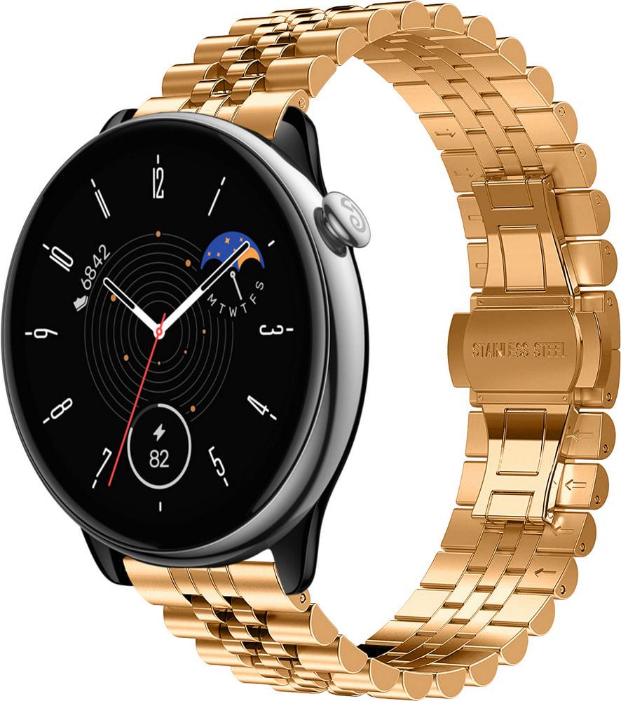 Браслет металлический Stech для Amazfit GTR Mini Rose Gold (33502-27)