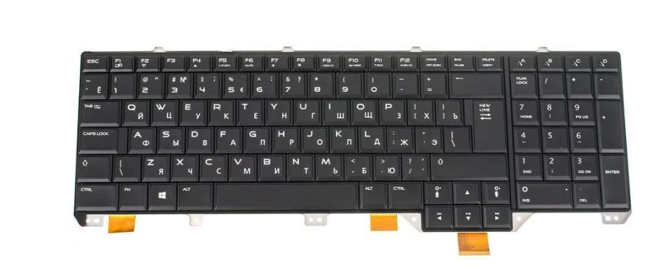 Клавиатура для ноутбука Dell Alienware M17x/M18x R4/M18x R5 rus подсветка клавиш RGB Black (181500)