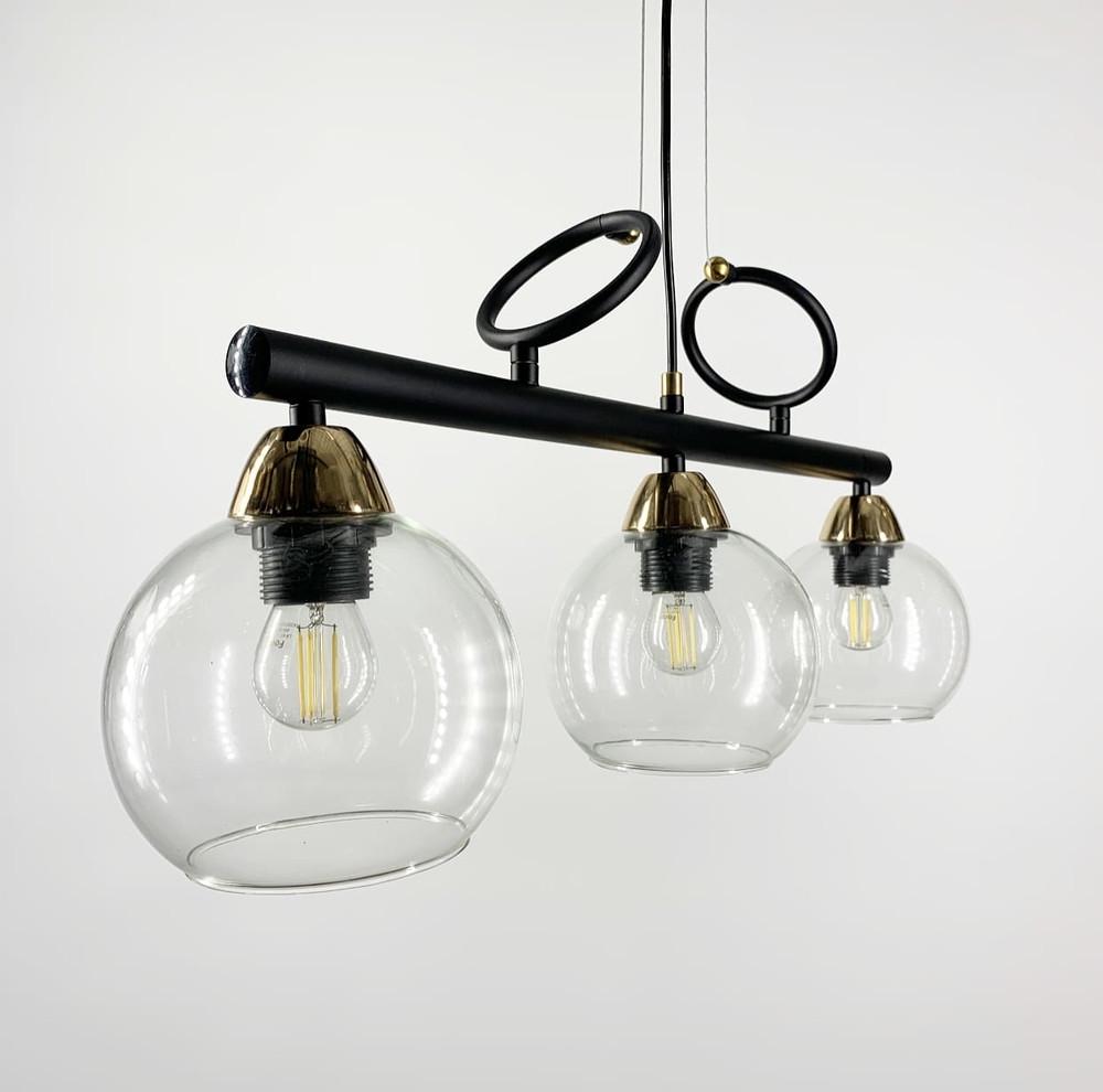 Світильник видовжений на 3 прозорих плафони (YQ 307/3) - фото 2