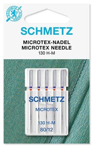 Игла Microtex 130/705 H-M №80 с тонким острием Schmetz бытовой швейной машинки