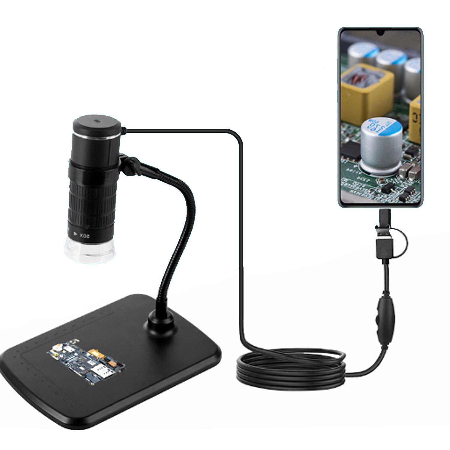 Мікроскоп ортативний цифровий 1000x Type-C/USB/Android (35837668)