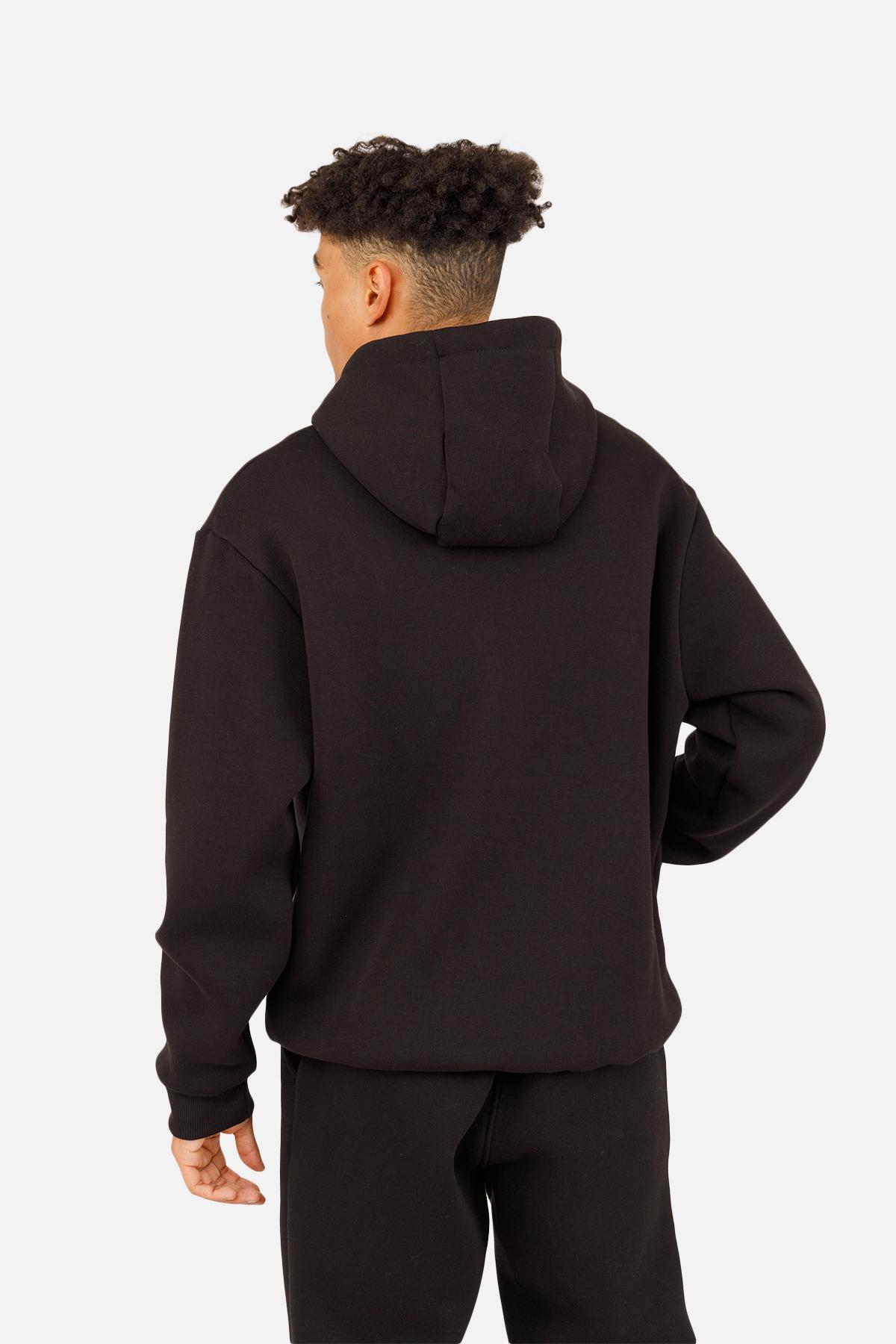 Худи мужское ЦБ-00254616 р. 52 Черный (SKT001004933) - фото 3