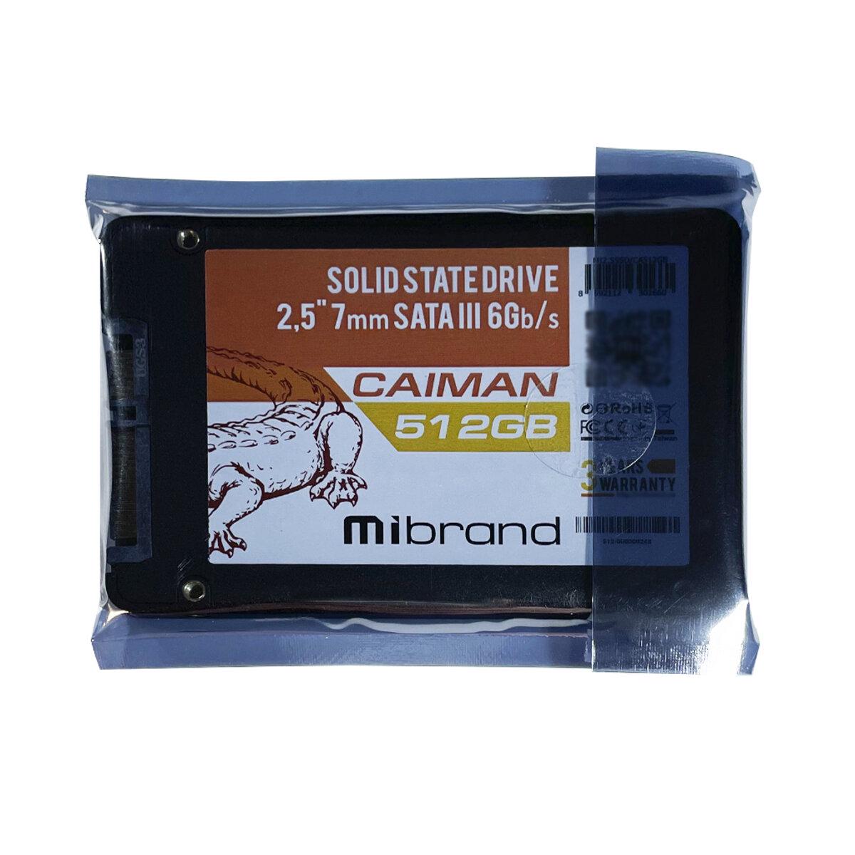 Твердотельный накопитель Mibrand Caiman 512 Гб 3D TLC NAND (MI2.5SSD/CA512GB) - фото 3