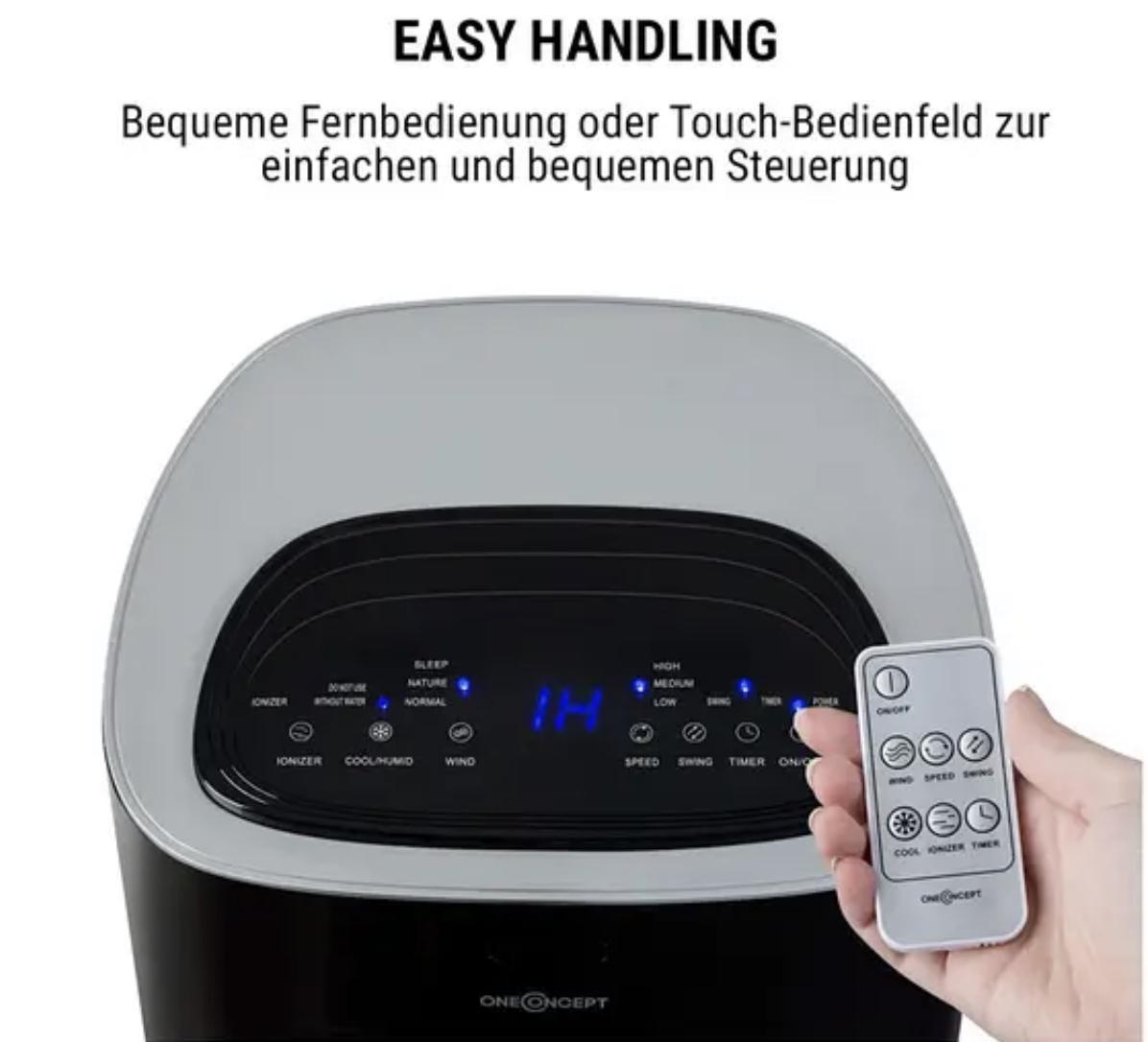 Вентилятор-охолоджувач OneConcept Coolster 4в1 4 л (10032346) - фото 7