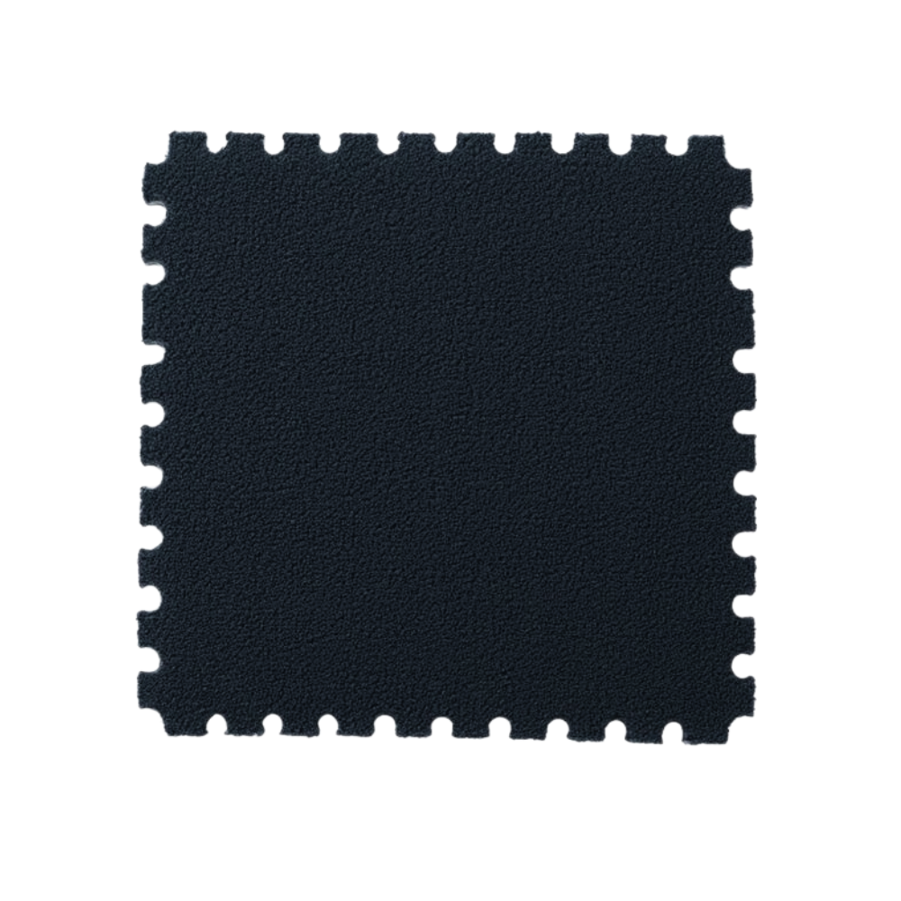 Коврик-пазл с плюшевым покрытием термо для дома квартиры в детскую комнату 30x30 см Темно-серый