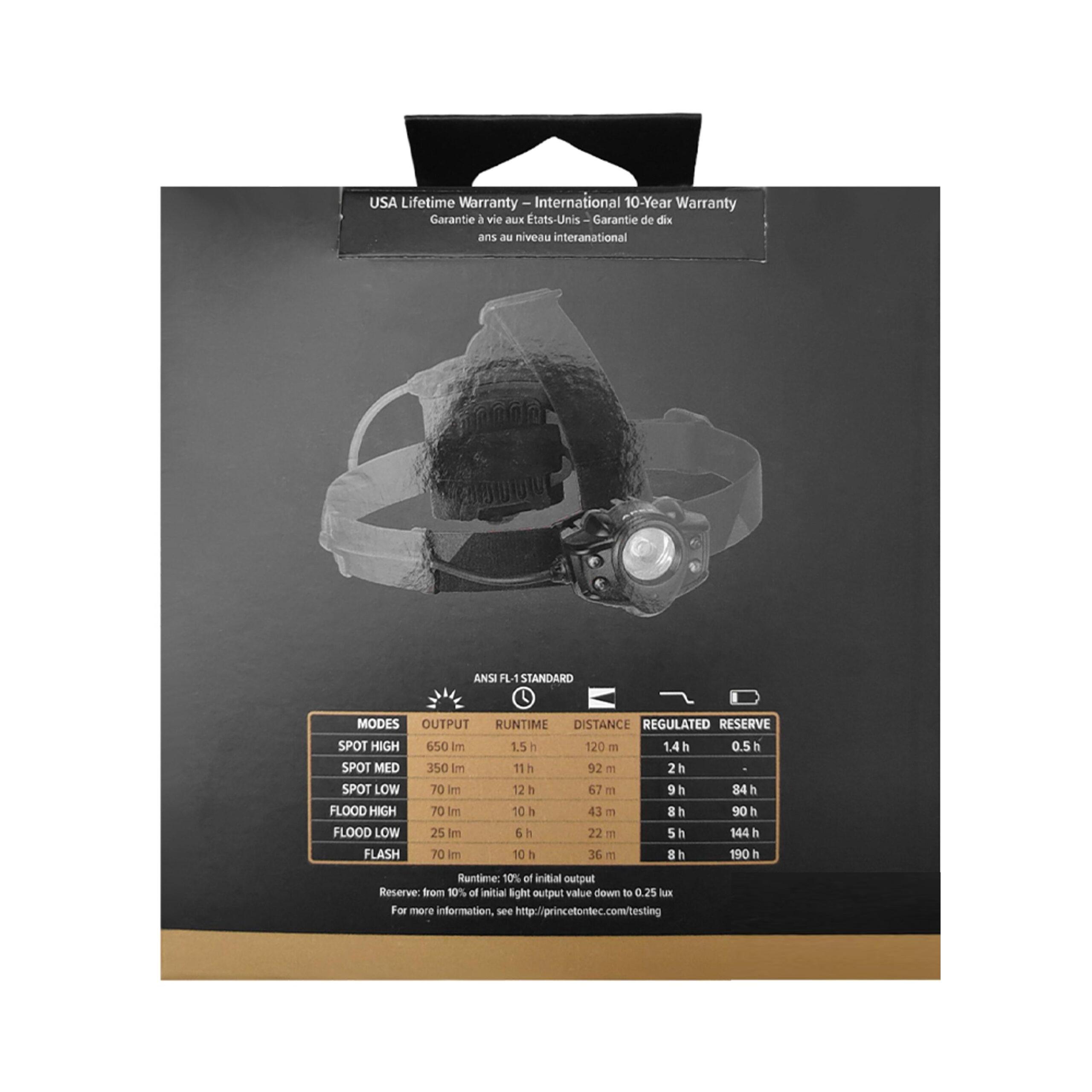 Ліхтар налобний Princeton Tec Apex 650Lm Black - фото 5 Ліхтар налобний Princeton Tec Apex 650Lm Black - фото 5