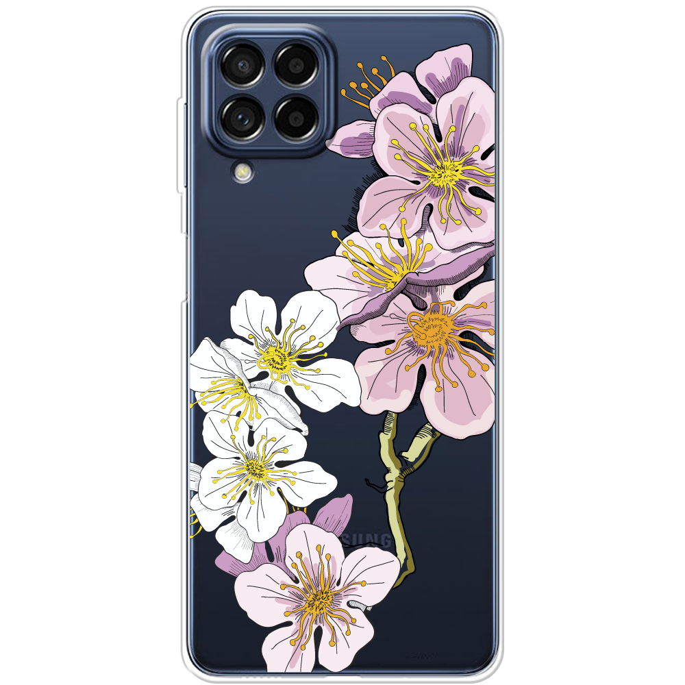 Чехол BoxFace Samsung Galaxy M53 5G (M536) Cherry Blossom Прозрачный силикон (44473-cc4-44473)