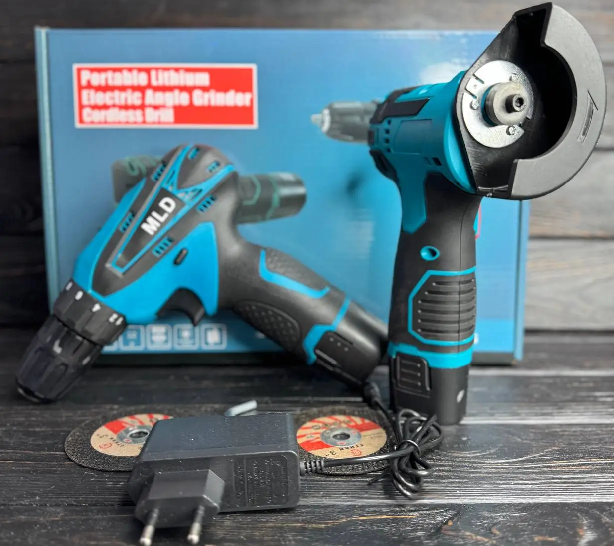 Набір інструментів акумуляторний шурупокрут/болгарка 2 АКБ/12V (30407490) - фото 8