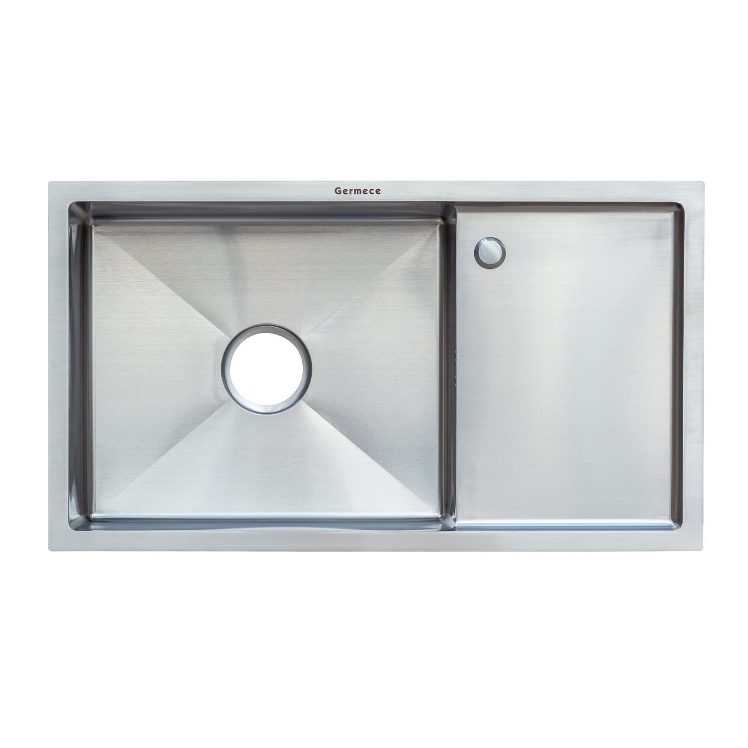 Мойка кухонная Platinum PLS-A32566 прямоугольная из нержавеющей стали 780x440 мм (152459)