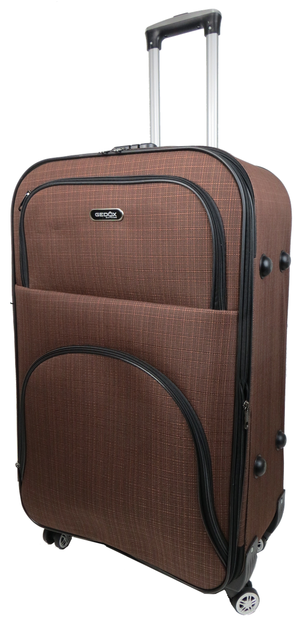 Чемодан на колесах Gedox GD Polo большой тканевый 100 л Коричневый - фото 2 Чемодан на колесах Gedox GD Polo большой тканевый 100 л Коричневый - фото 2