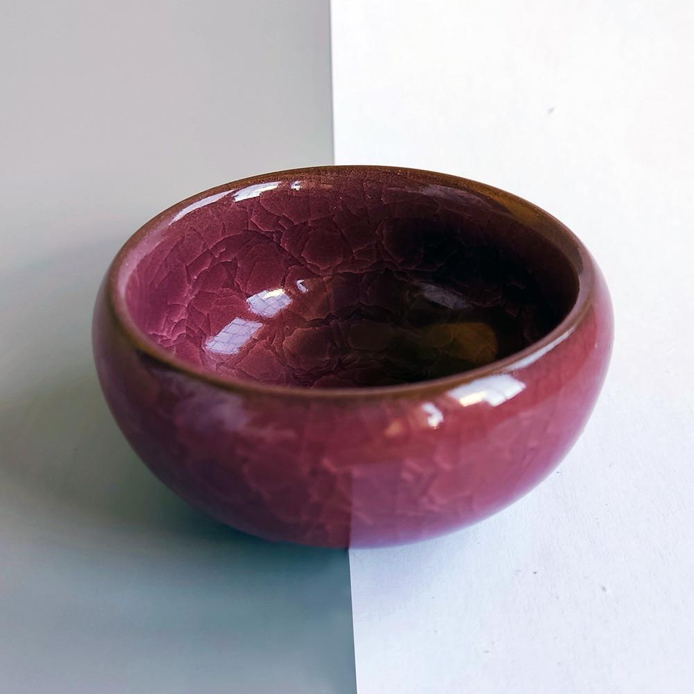 Пиала для чая Колотый лед Фуксия - фото 2