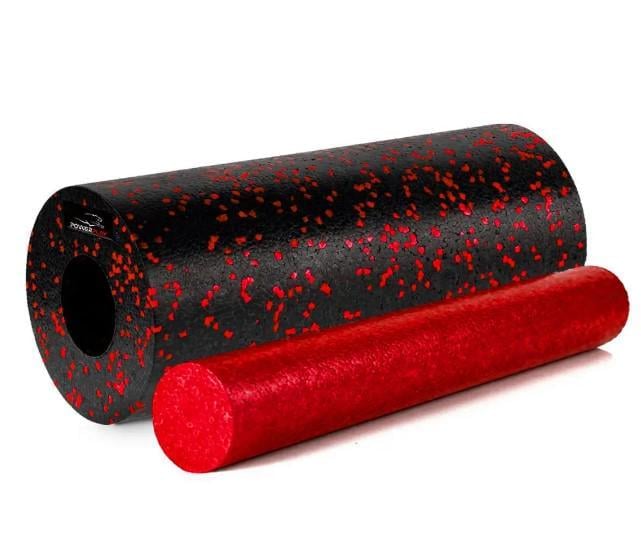 Массажный ролик гладкий PowerPlay PP-4348 2in1 EPP Foam Roller 33x14 см Черный/Красный (60830)