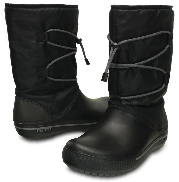 Чоботи  жіночі Crocs Crocband 2.5 Cinch Boot Black р. 36-37 Чорний (26901)