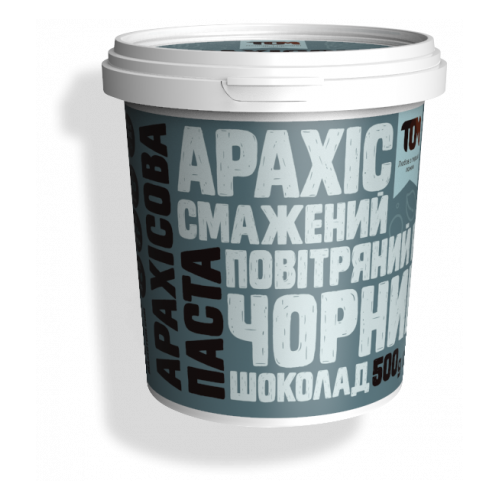 Арахисовая паста ТОМ с черным шоколадом и рисом 500 г