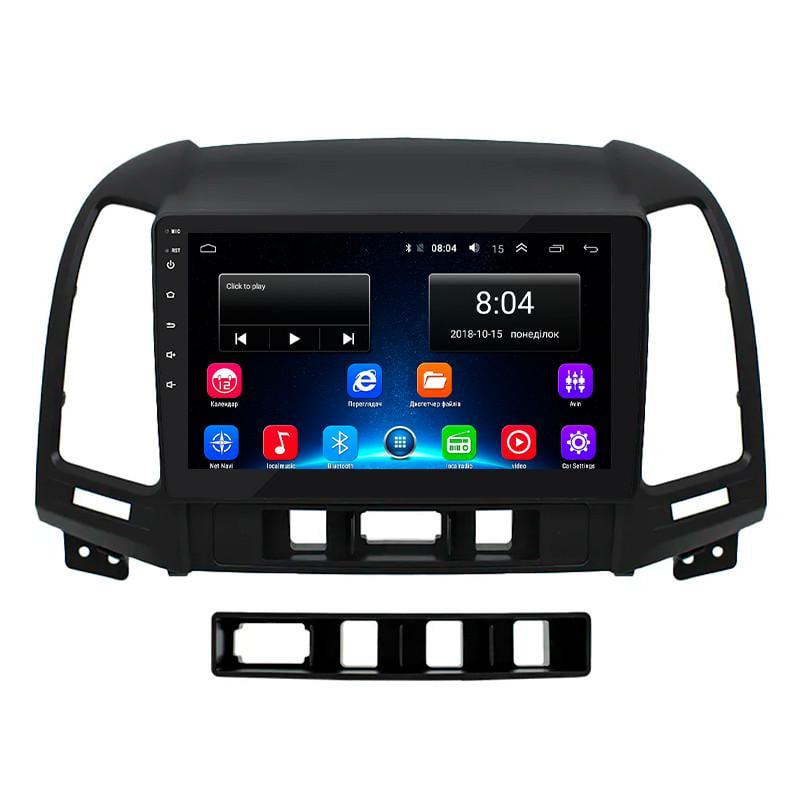 Автомагнитола штатная Lesko для Hyundai Santa Fe II рестайлинг 2009-2012 9" 2/32Gb Wi-Fi GPS Base MOB Автомагнитола штатная Lesko для Hyundai Santa Fe II рестайлинг 2009-2012 9" 2/32Gb Wi-Fi GPS Base MOB