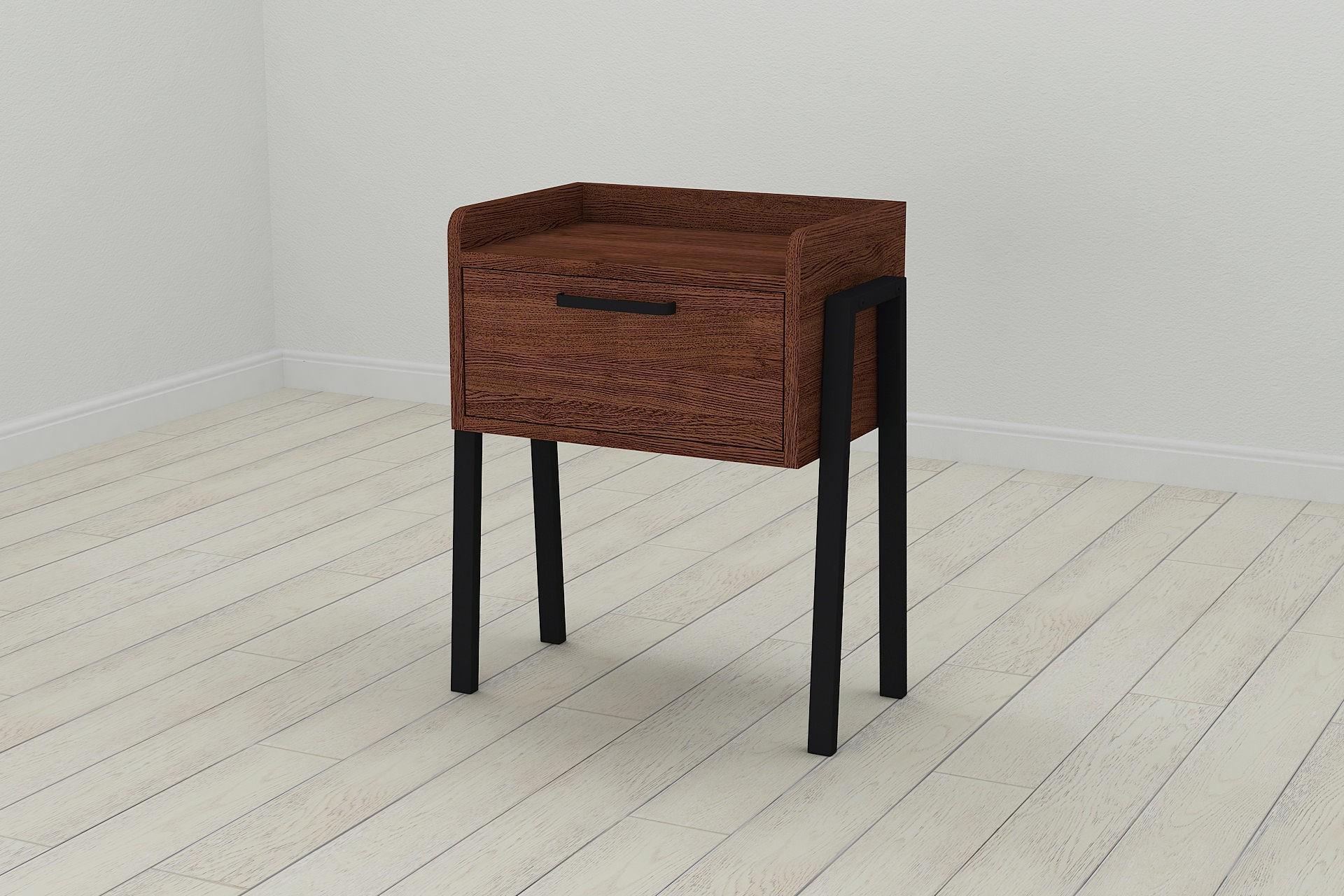 Тумба модульная Ferrum-decor Бетти металл/ДСП 16 мм 540x450x320 мм Черный/Венге (FRD-105503)