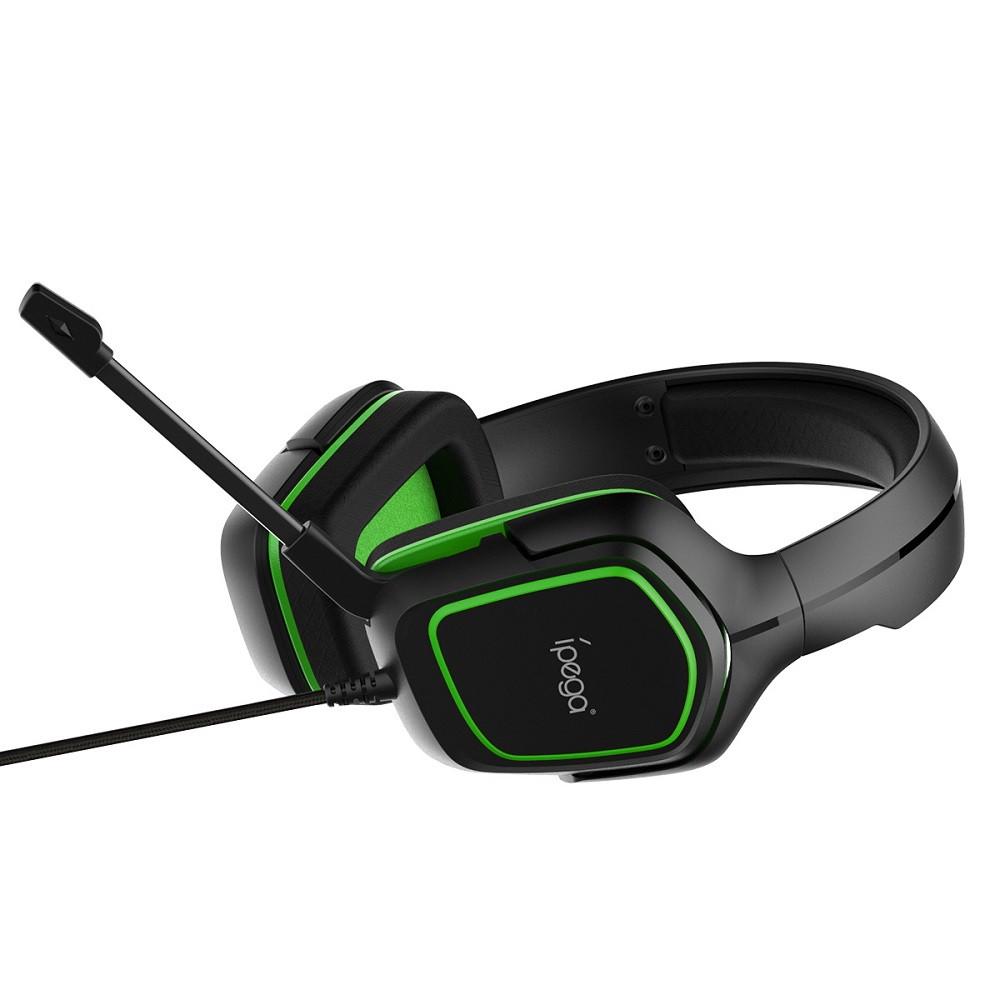 Наушники игровые iPega Gaming PG-R006G 108 дБ Black/Green - фото 4