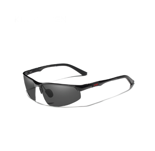 Мужские солнцезащитные очки для водителей Спорт с поляризованными линзами N9121 KINGSEVEN Черный/Серый