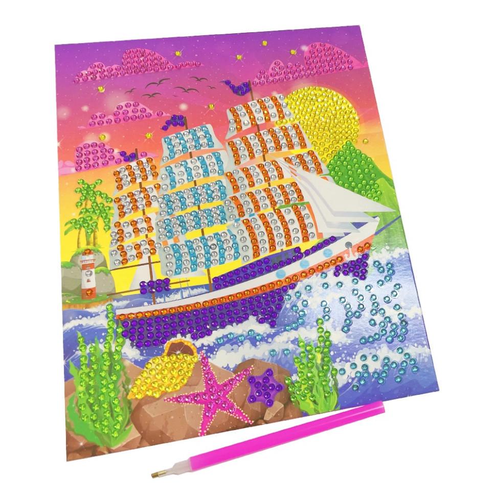 Набір для творчості Апельсин Діамантова мозаїка НТ-26 Зачарований Корабель (RLT35346s46773)