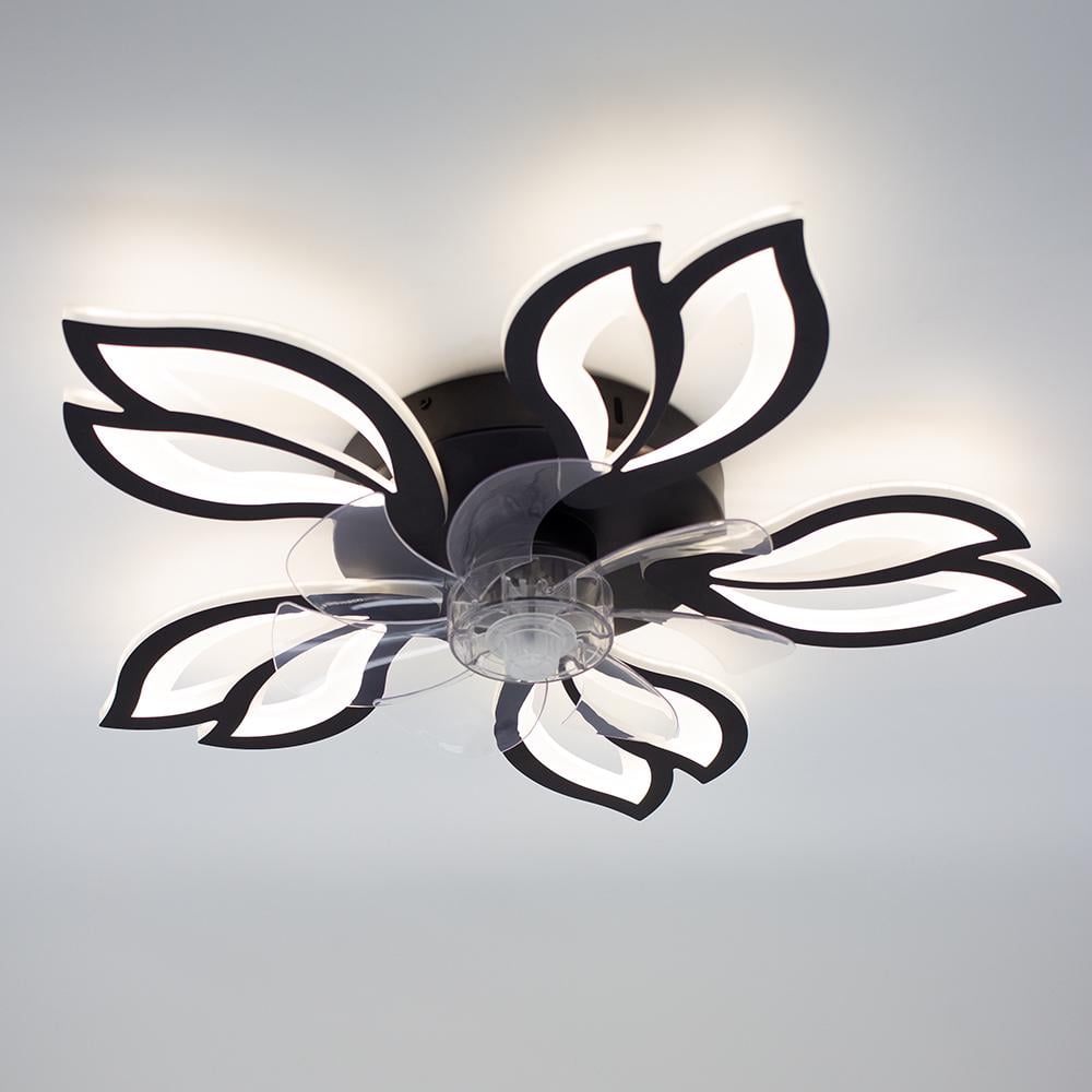 Люстра світлодіодна ESLLSE FAN ASTRA 52 Вт/19 Вт 625x125 мм Чорний (10607)