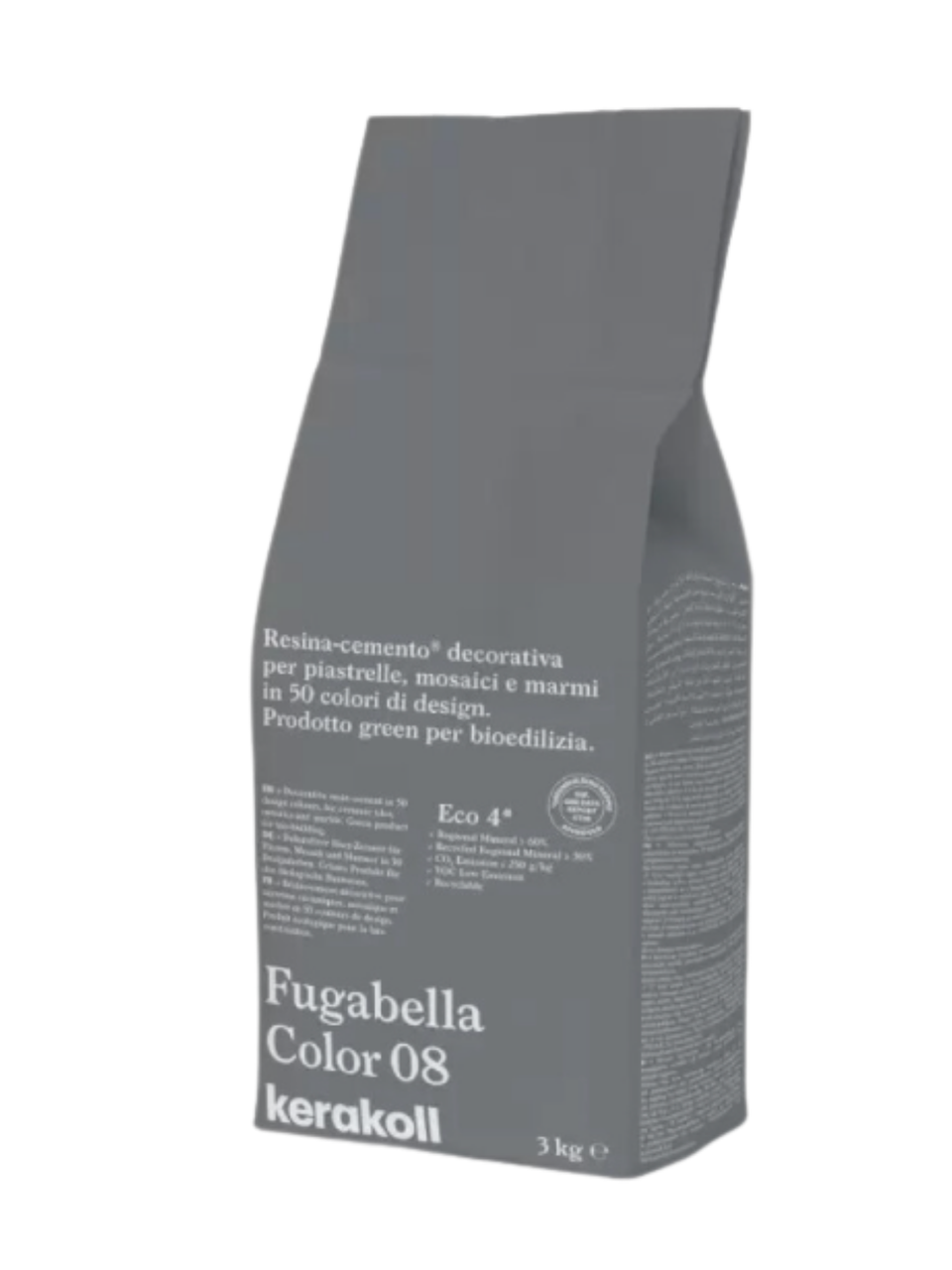 Фуга для швів Kerakoll Fugabella Color-8 3 кг  Сірий (KFG8) - фото 1