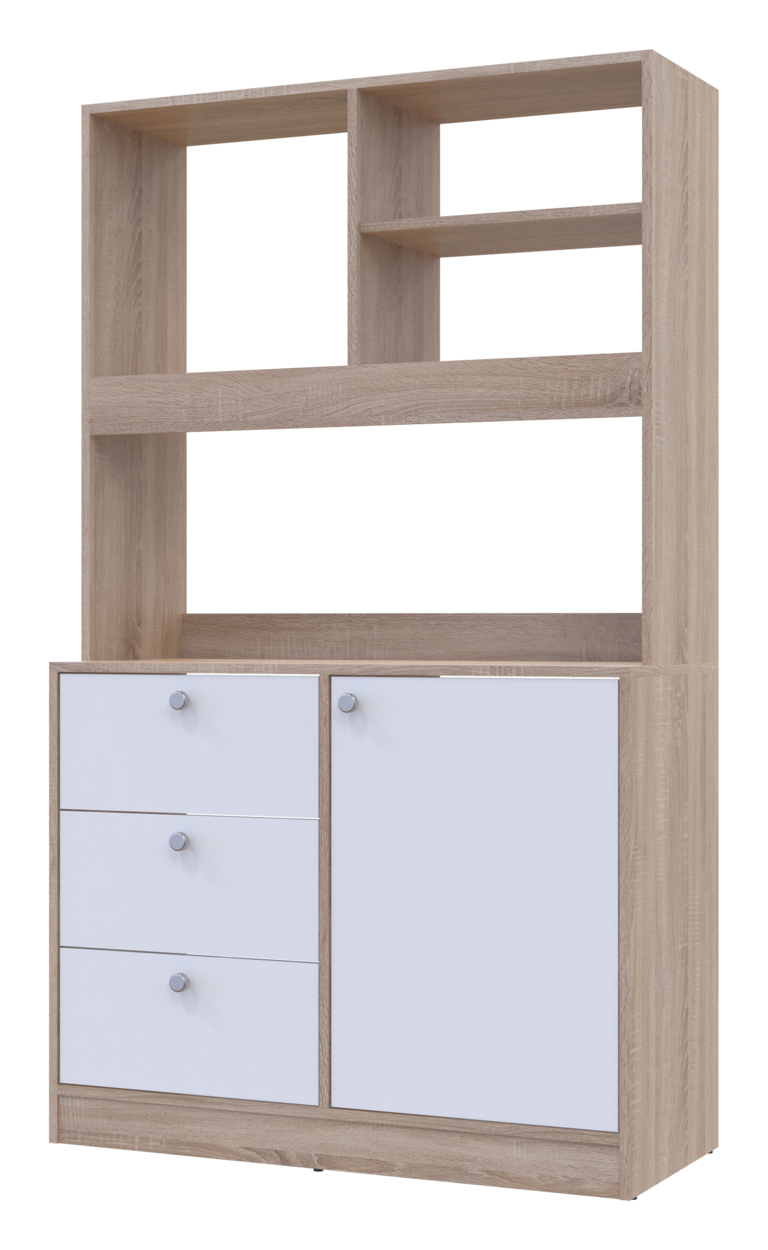 Готова кухня міні Doros Лея ДСП 100х43х171 см Дуб сонома/Білий (81359335) - фото 4