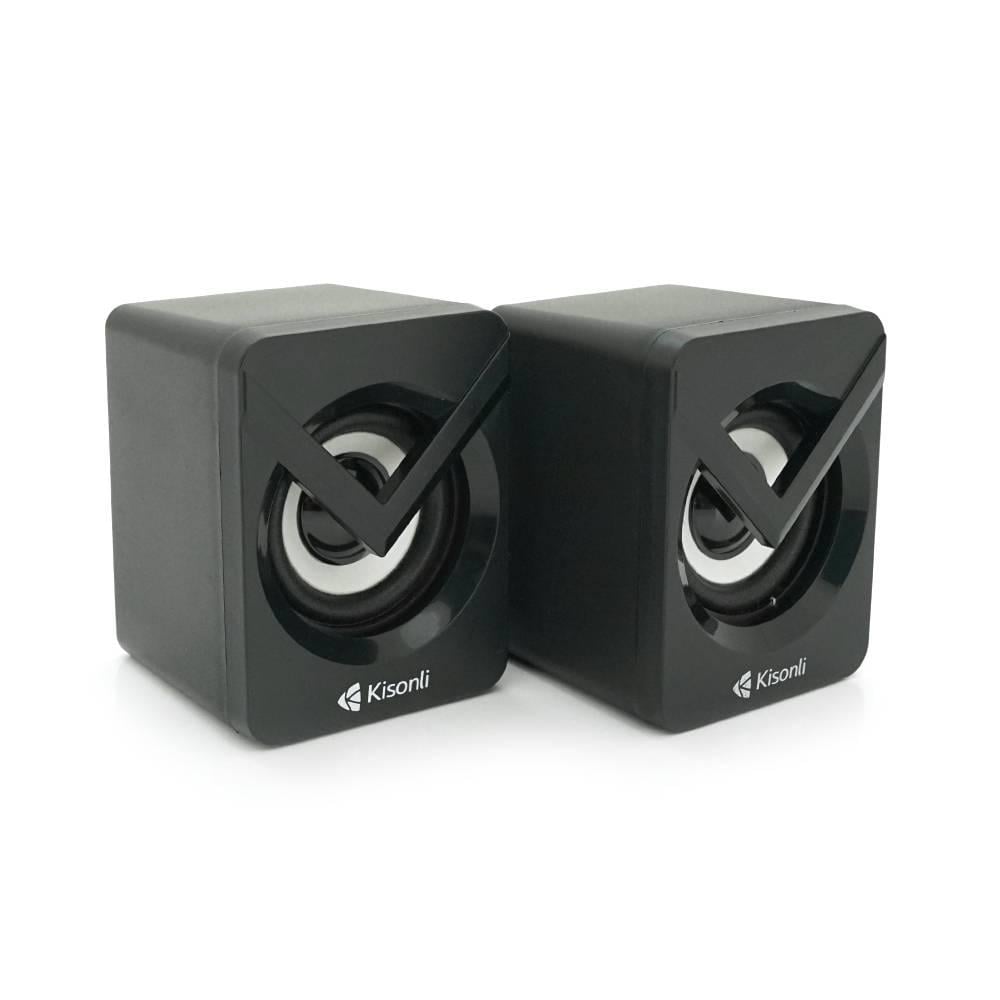 Колонки для ПК і ноутбука Kisonli L-1040 USB/3,5 мм 2х3W 20Hz-20KHz 20х11х13 мм Black (32940)