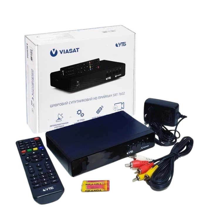Тюнер супутниковий VIASAT SRT 7602 з підпискою Преміум HD на 12 місяців
